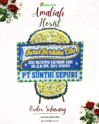 Papan Bunga Duka di Gentan