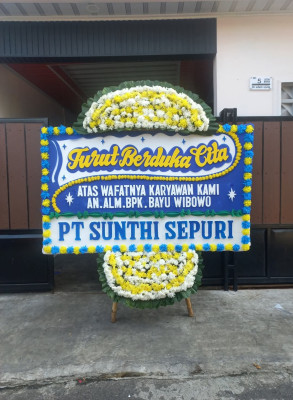 Papan Bunga Duka di Gentan